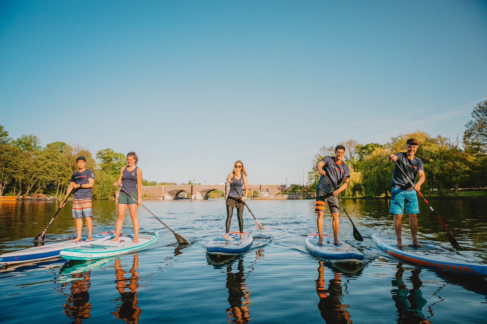 Stand Up Paddling auf der Alster SUP Verleih, Kurse, Touren in Hamburg