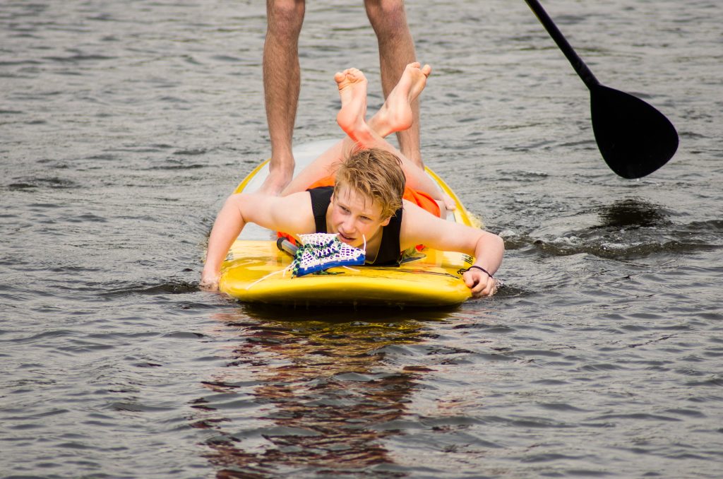 SUP Kurse Schulklasse Stadtparksee