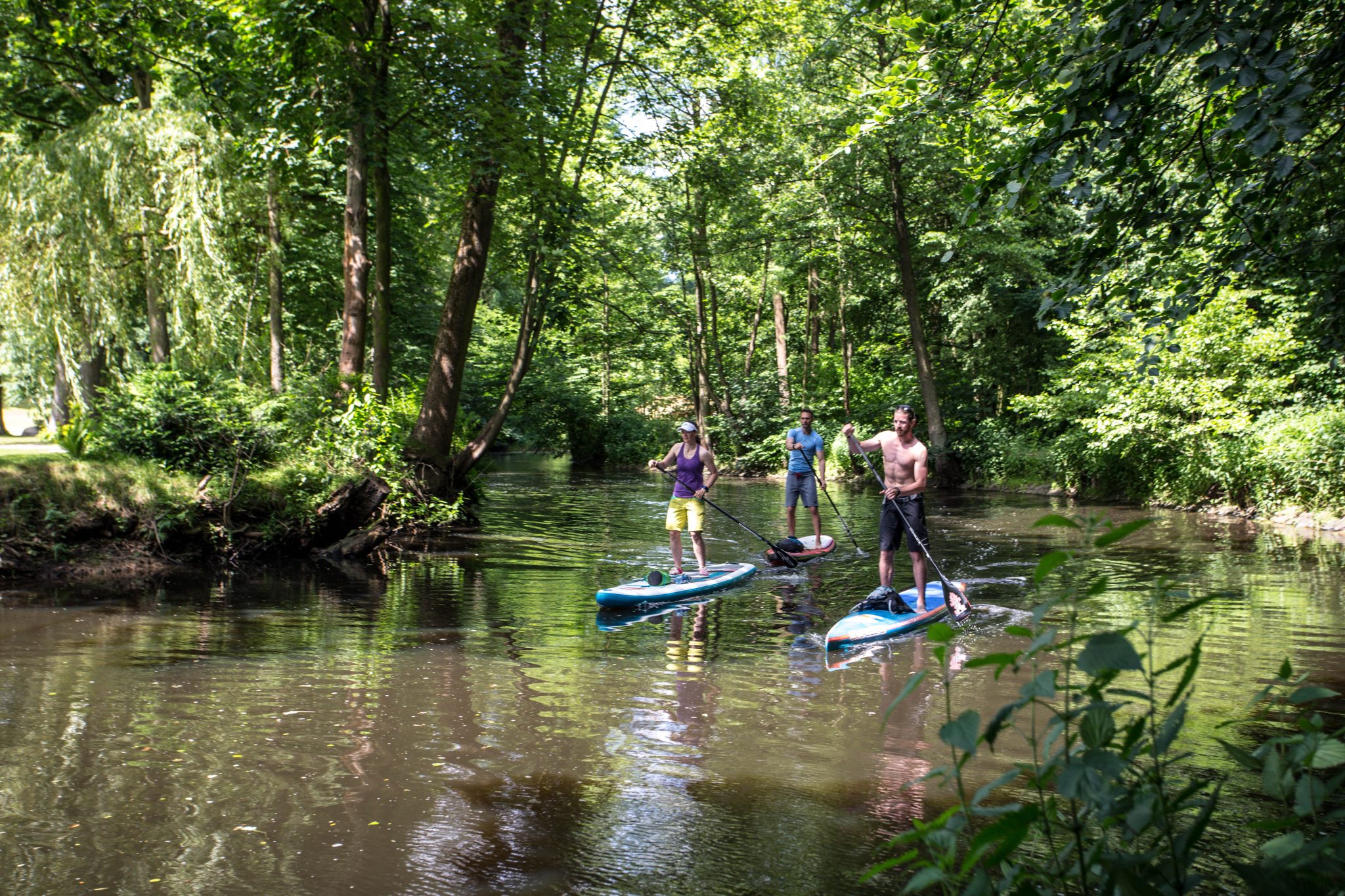 Stand Up Paddling SUP von der Mellingburger Schleuse bis Eppendorf